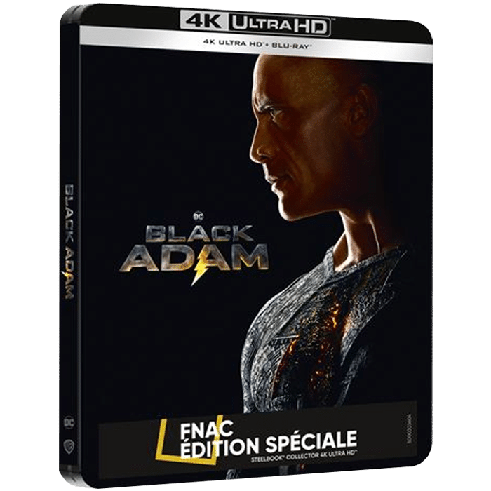 black adam 4k steelbook fnac visuel produit