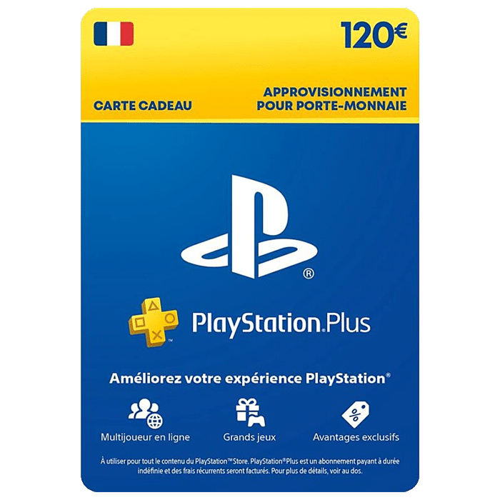 carte psn 120 € voie postale visuel produit