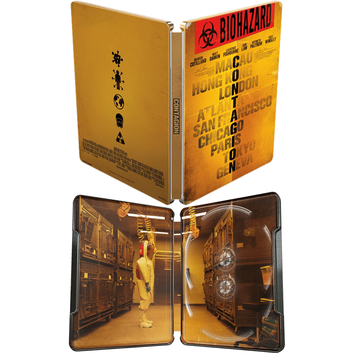 Contagion 4K Steelbook visuel uk produit