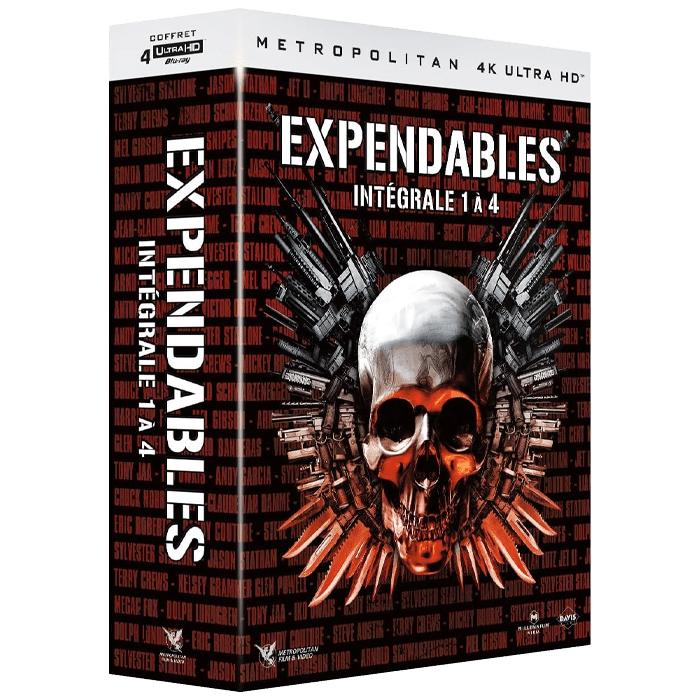 coffret 4 films expendables blu ray 4k visuel produit