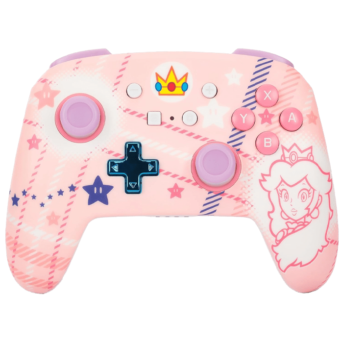 manette switch sans fil power a plaid peach visuel produit