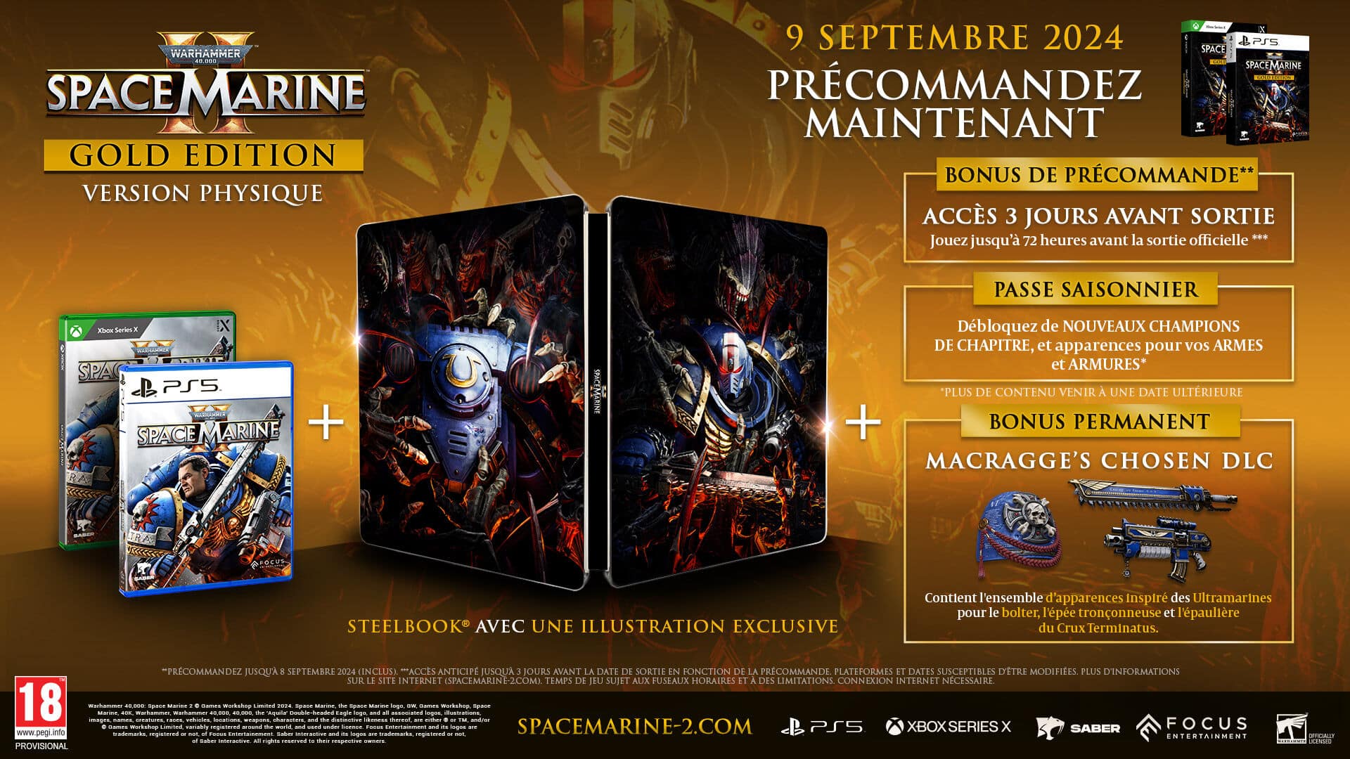 space marine 2 edition gold xbox visuel détail