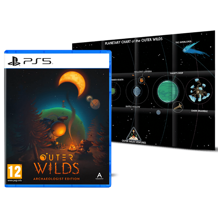 outer wilds ps5 avec poster visuel produit