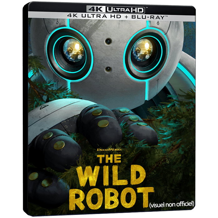 the wild robot blu ray 4k steelbook visuel produit provisoire