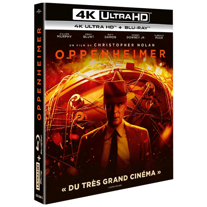 oppenheimer blu ray 4k blu ray visuel produit