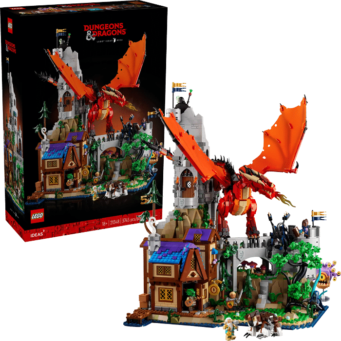 Lego Dungeons and Dragons histoire du dragon rouge 21348 visuel produit