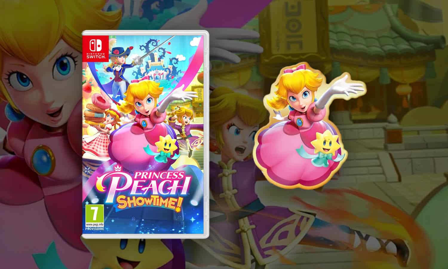 SLIDER princess peach showtime switch bonus pin's