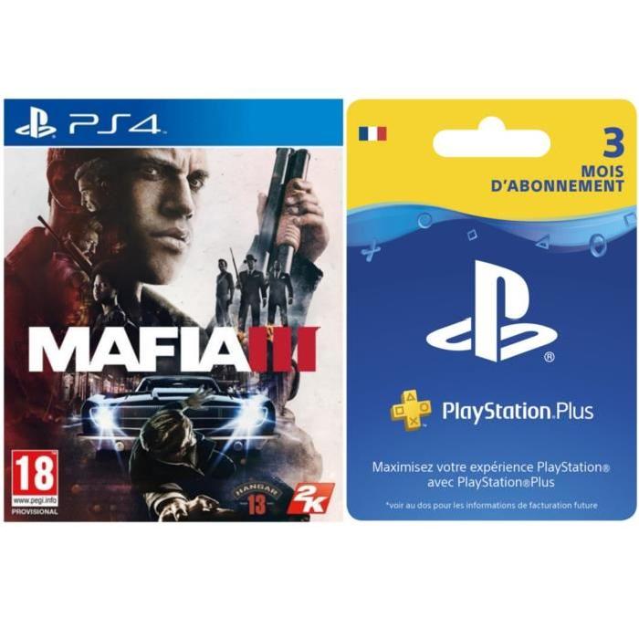 mafia 3 psn plus 3 mois pas cher