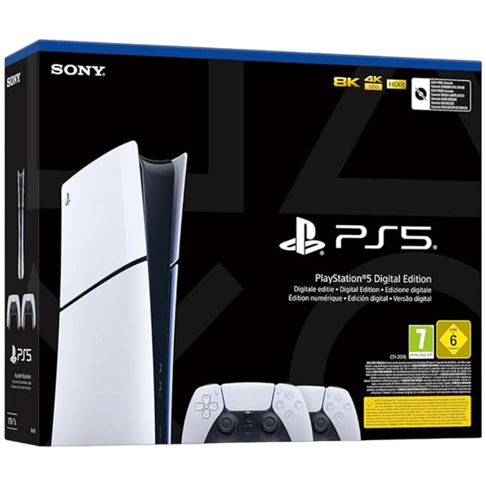 console ps5 slim digital 2 manettes visuel produit v2