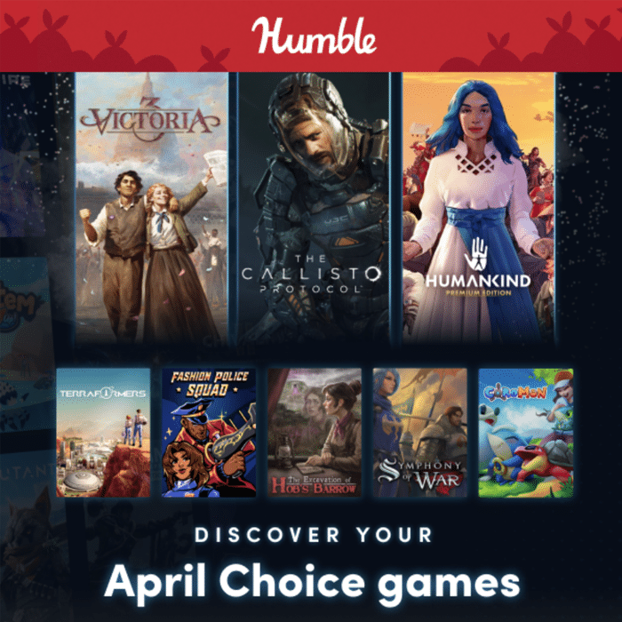 Pack Humble Choice avril 2024 visuel produit