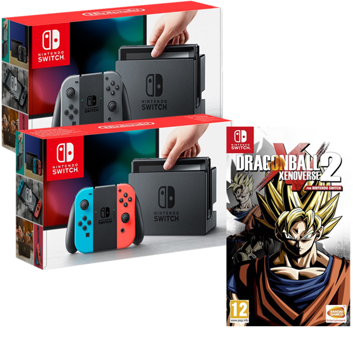 pack nintendo switch grise neon dbz xenoverse 2