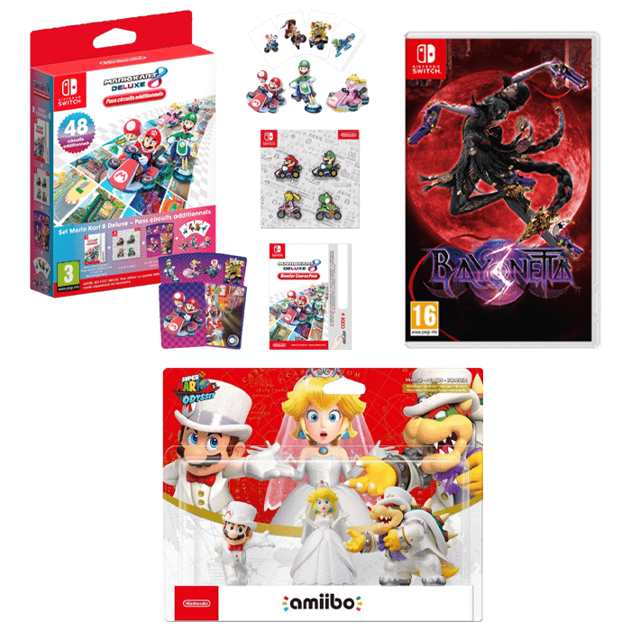 promo fnac 1 jeu switch acheté 1 amiibo à moitié prix visuel produit