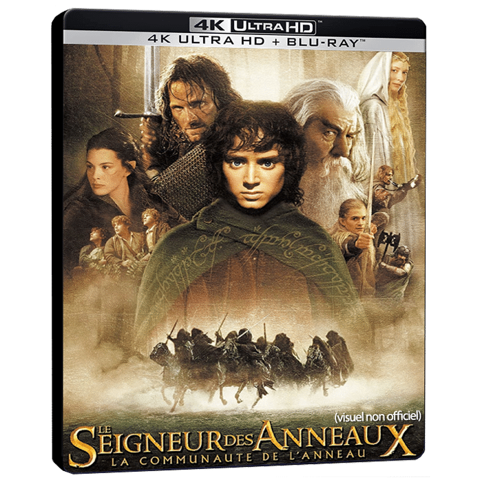 la communauté de l'anneau 4k steelbook provisoire