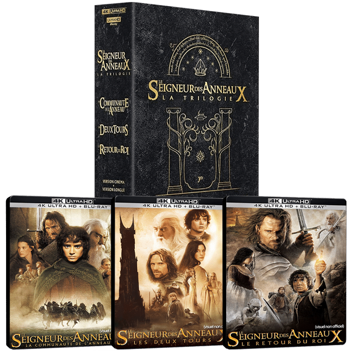 trilogie 4k steelbook seigneur des anneaux provisoire visuel produit