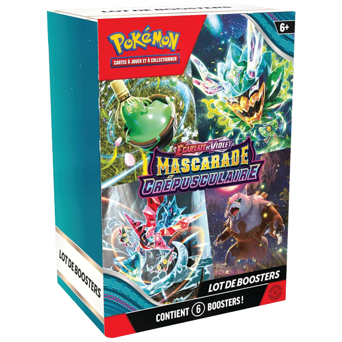 lot 6 boosters mascarade crépusculaire visuel produit