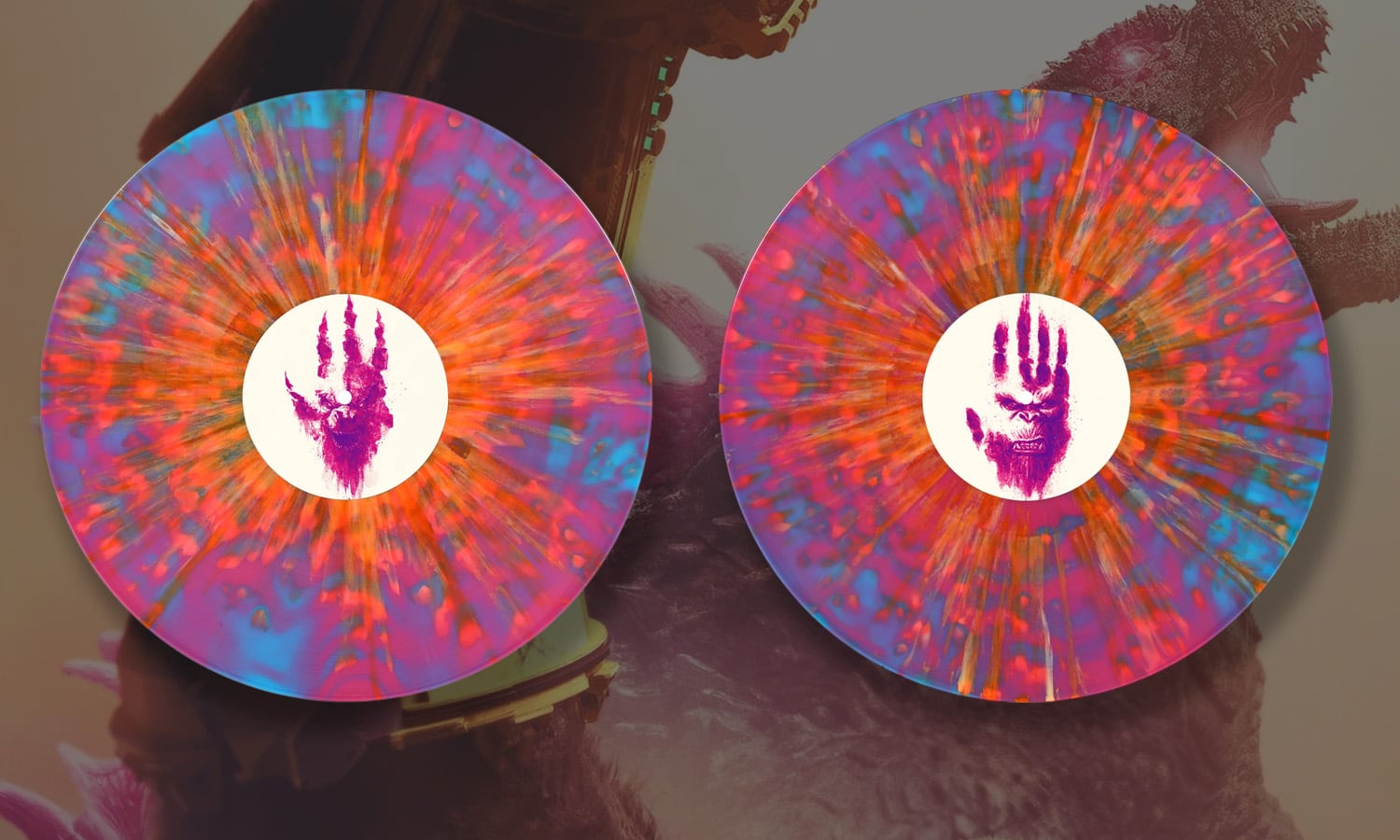 vinyles godzilla x kong edition limitée visuel slider disques