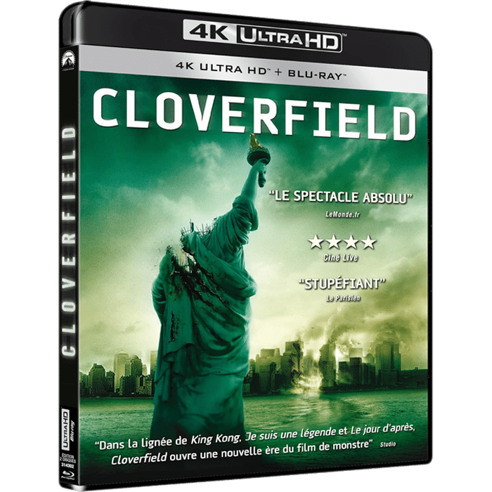 Cloverfield Blu Ray 4K visuel produit