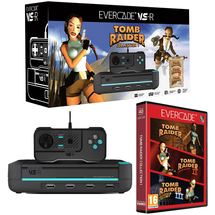 pack tomb raider console evercade vs r visuel produit