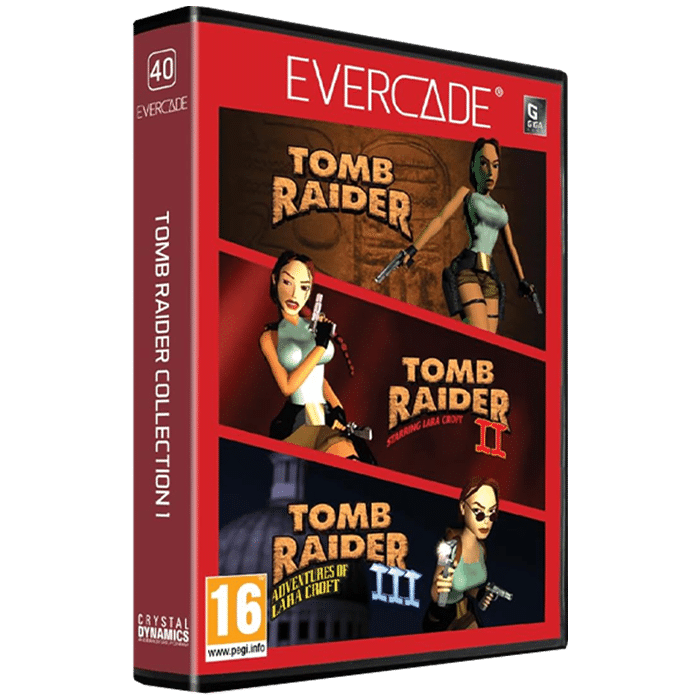 cartouche evercade 40 tomb raider collection 1 visuel produit