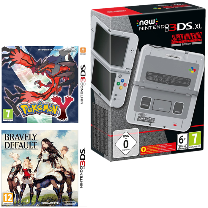 NEW NINTENDO 3DS XL SUPER NINTENDO EDITION + 2 JEUX