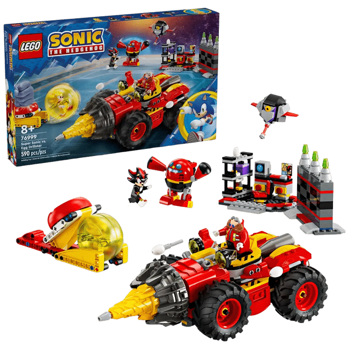 lego super sonic et egg drillster 76999 visuel produit