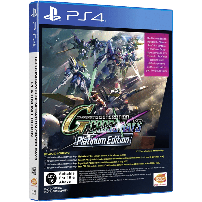 sd gundam g generation crossrays platinum ps4 visuel produit v2