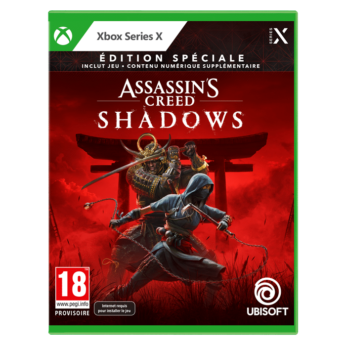 assassin's creed shadows xbox series edition spéciale micromania visuel produit