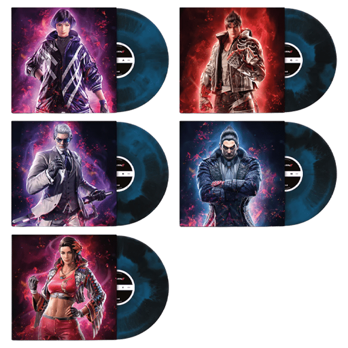 vinyles tekken 8 coffret 5 disques visuel produit