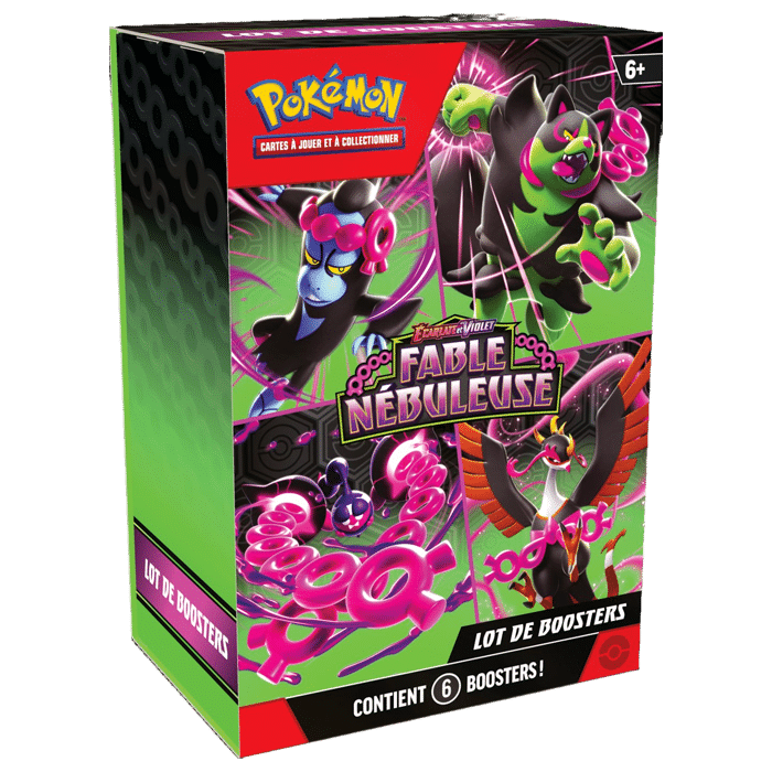 pack pokémon 6 boosters ev65 visuel produit