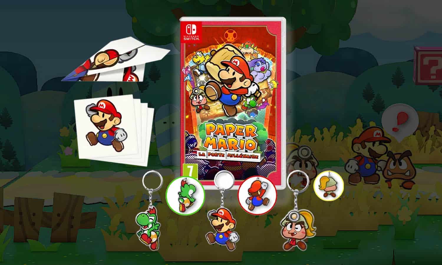 SLIDER paper mario la porte millénaire switch goodies