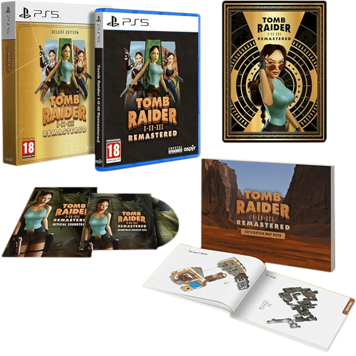 tomb raider 1 2 3 remastered deluxe edition ps5 visuel produit