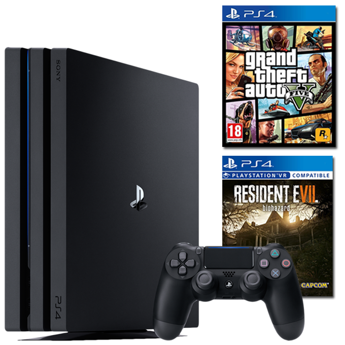 pack ps4 pro gta 5 resident evil 7