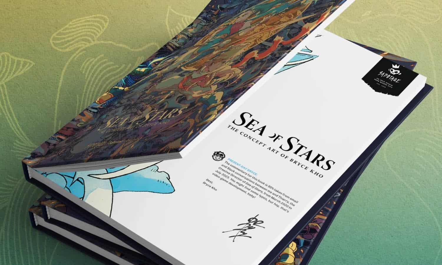 artbook sea of stars en français détail 1