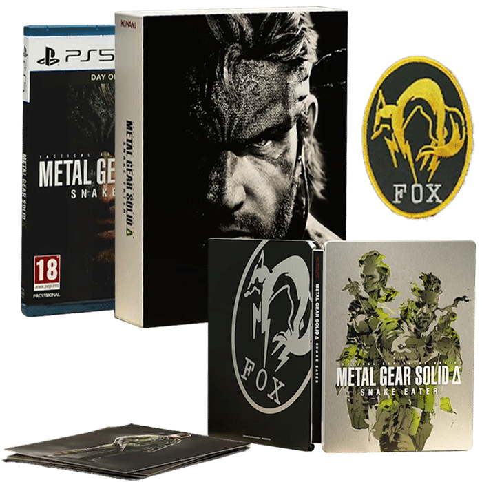 metal gear solid 3 remake steelbook ps5 visuel produit