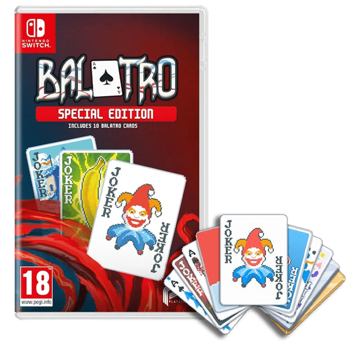 balatro edition spéciale switch visuel produit avec carte