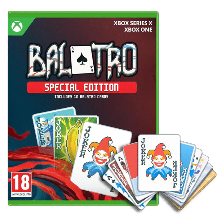 balatro edition spéciale xbox visuel produit avec carte