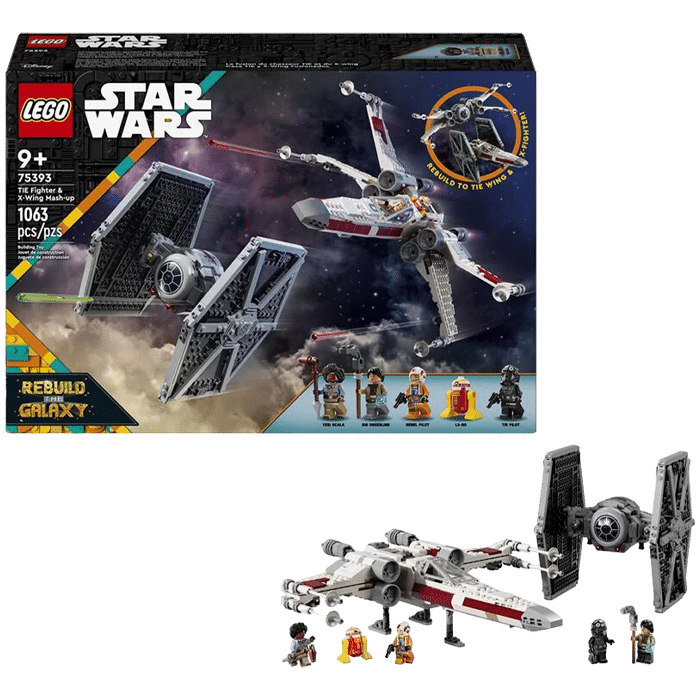 lego tie fighter x wing mash up 75393 visuel produit