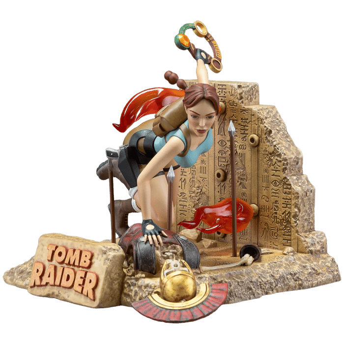 statuette tomb raider lara croft visuel produit