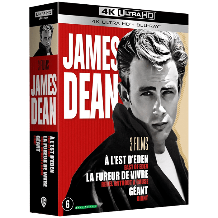 coffret james dean blu ray 4k 3 films visuel produit