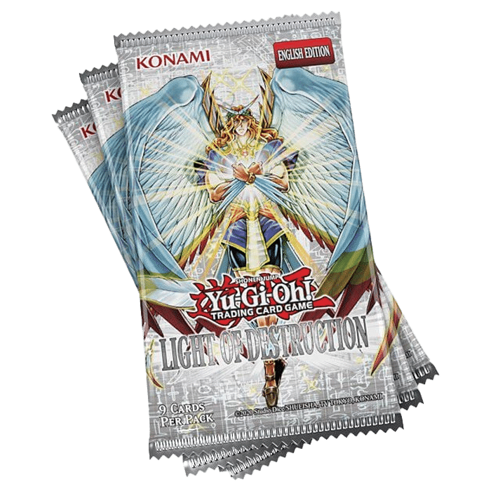 booster yu gi oh lumiere de la destruction tripack visuel produit