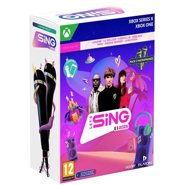 lets sing 2025 2 micros sur xbox visuel produit