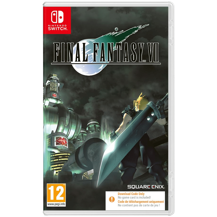 final fantasy 7 boîte switch visuel produit (code dans la boîte)