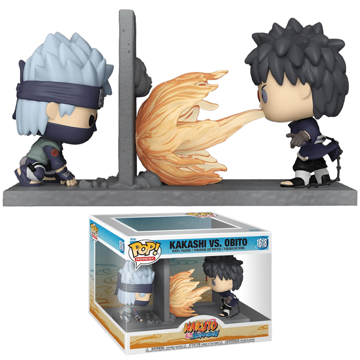 funko pop moment naruto kakashi vs obito visuel produit