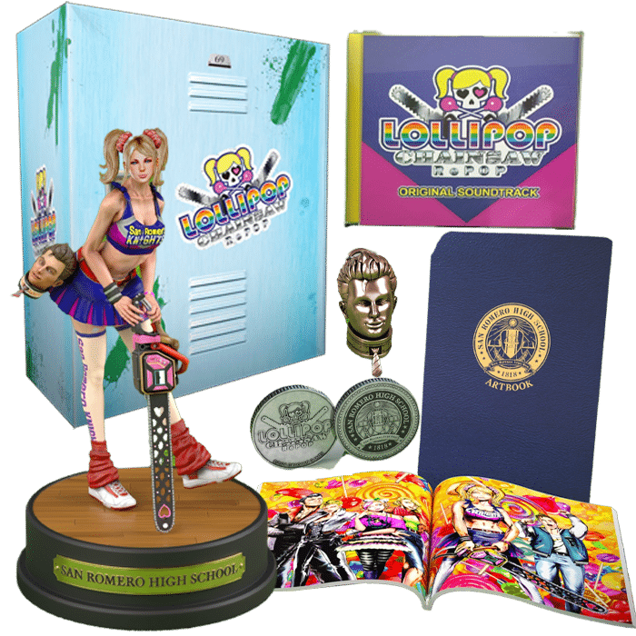 lollipop chainsaw repop collector ps5 switch xbox visuel produit