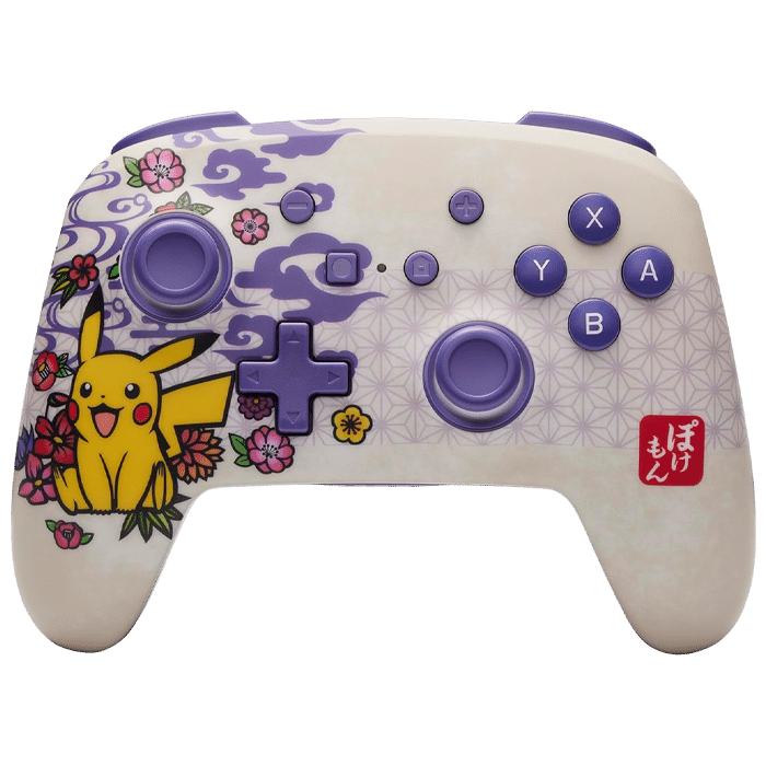 manette sans fil fleur de pikachu switch visuel produit