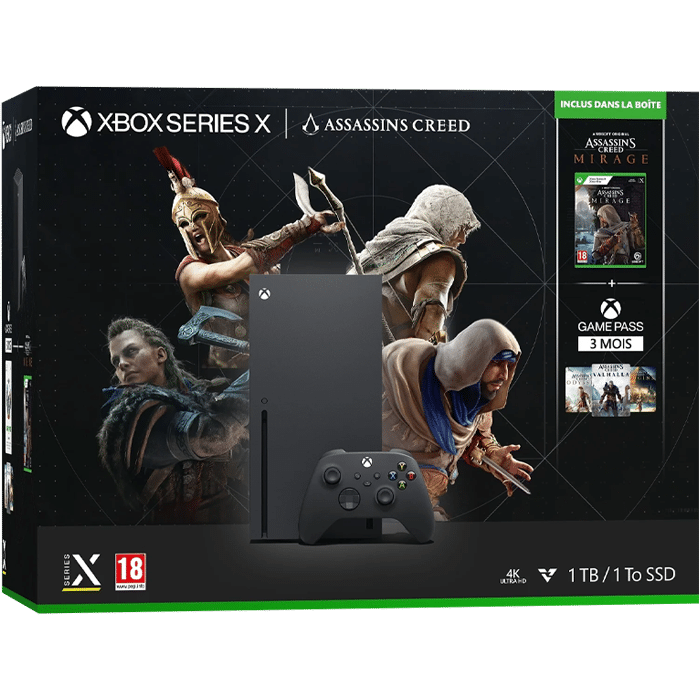 Console Xbox Series X Assassin s Creed Game Pass 3 mois produit