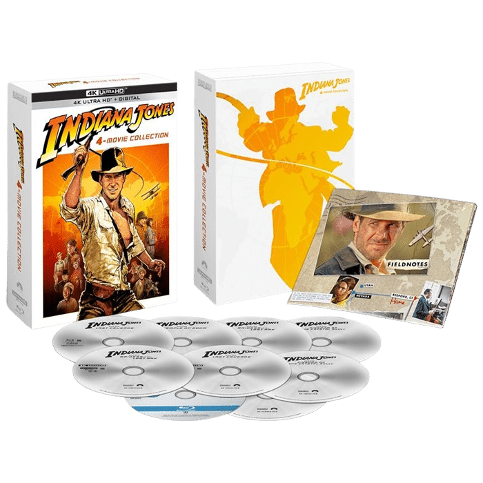 coffret indiana jones 4 films edition limitee 4k visuel produit