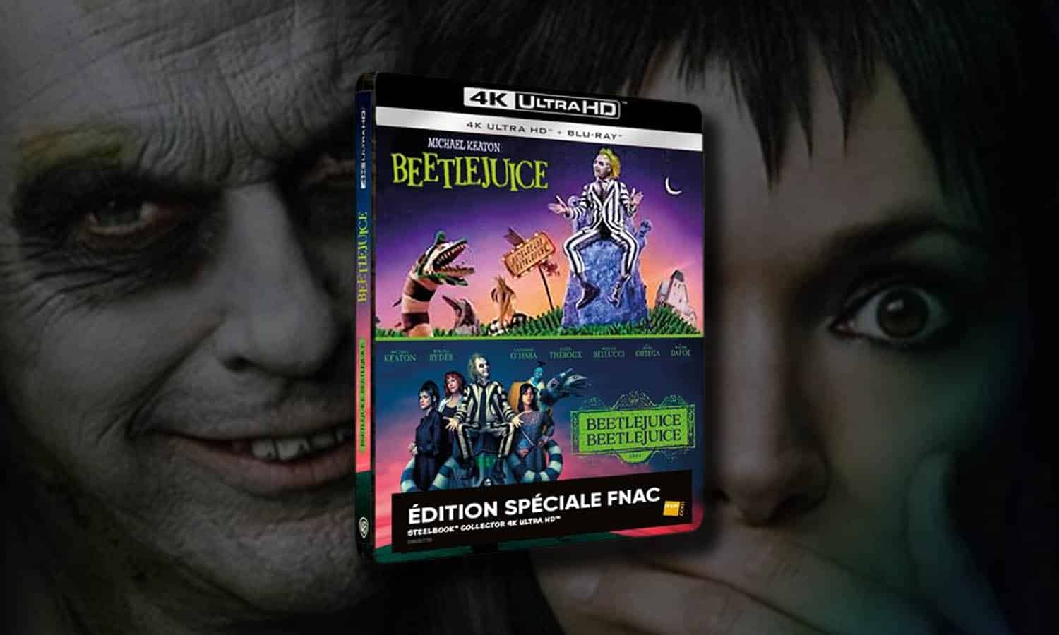 SLIDER Beetlejuice Collection 2 Films Collector 4K Steelbook definitif