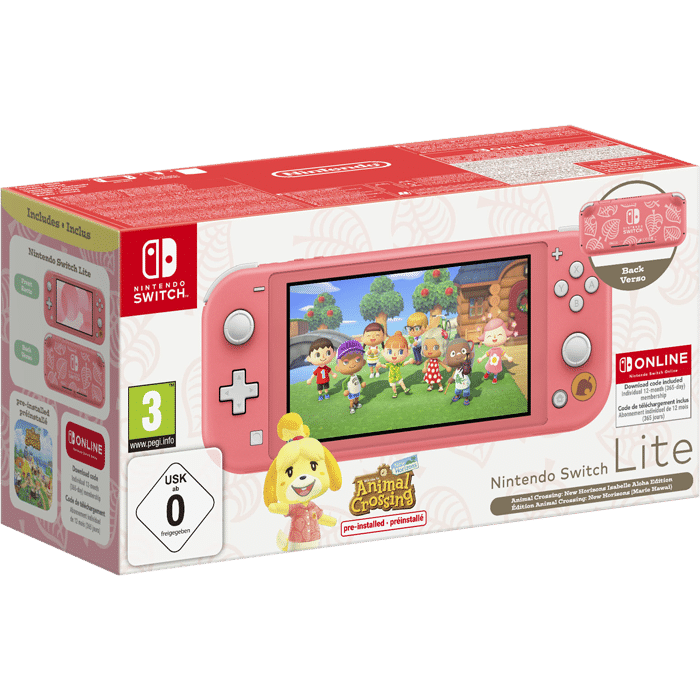pack switch lite animal crossing marie visuel produit