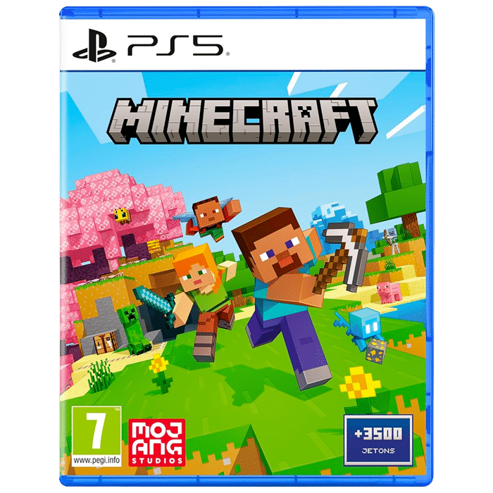 minecraft sur ps5 visuel produit